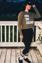 Load image into Gallery viewer, Free the Children (Long-Sleeve Crop Top)
